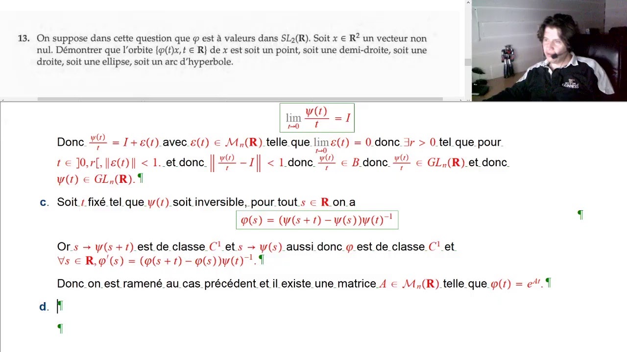 Agr&egrave;g interne maths, correction sujet 1 2014 ( fin de partie 1, partie 2 et partie 3 quasi compl&egrave;te)