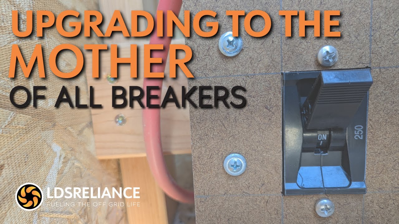 Upgrading My Cheap Thermal Breakers To The Mother Of All Solar DC Breakers!  250A Hydraulic Magnetic