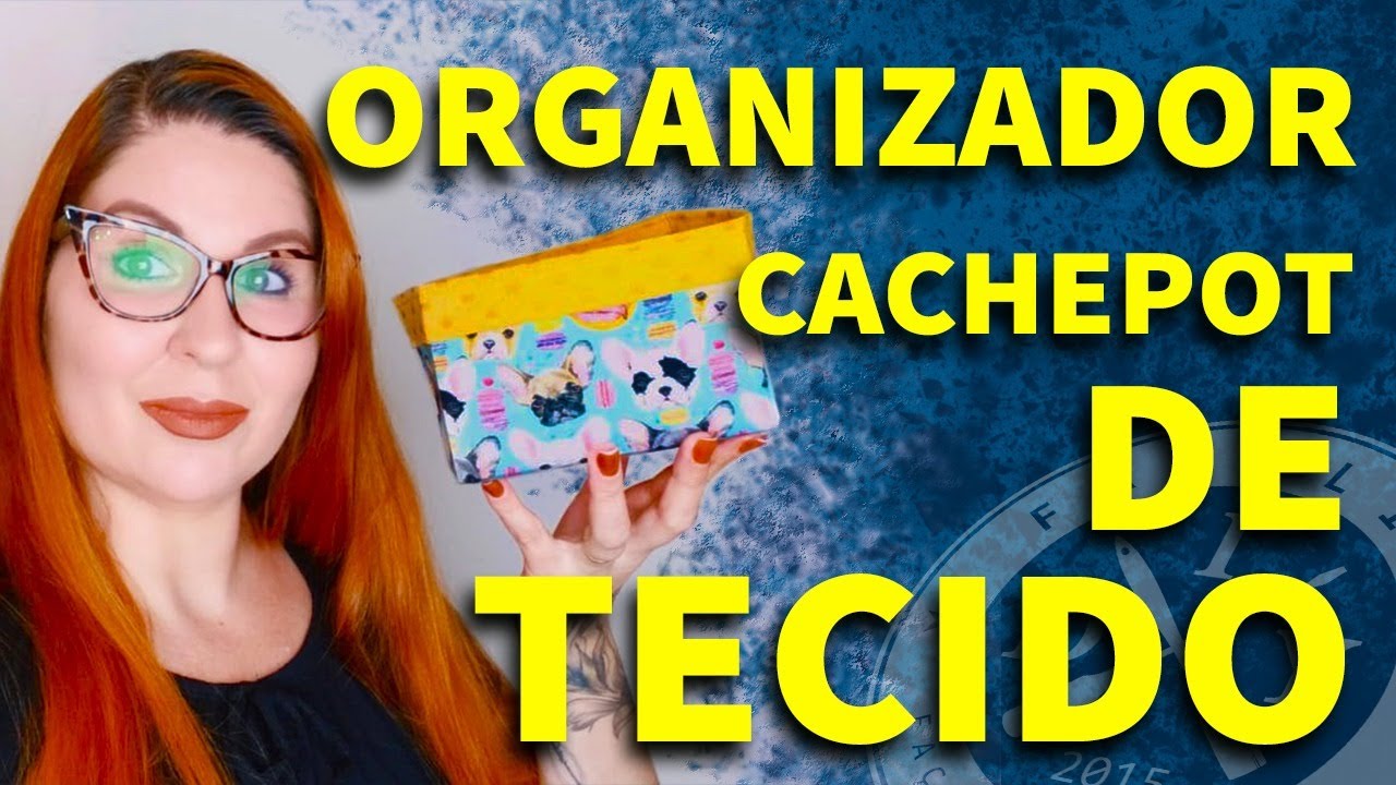 ORGANIZADOR CACHEPOT DE TECIDO - AVIMOR - FAMÍLIA DIY