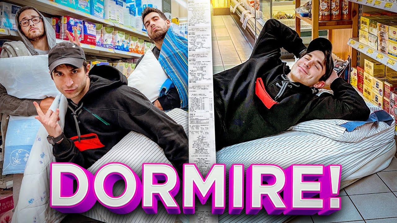 HO DORMITO TUTTA LA NOTTE DENTRO AL SUPERMERCATO! NON E' UNO SCHERZO!