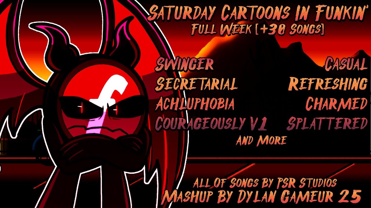 FNF MegaMashup - Saturday Cartoons In Funkin' FULL WEEK [300th Mashup Special]
