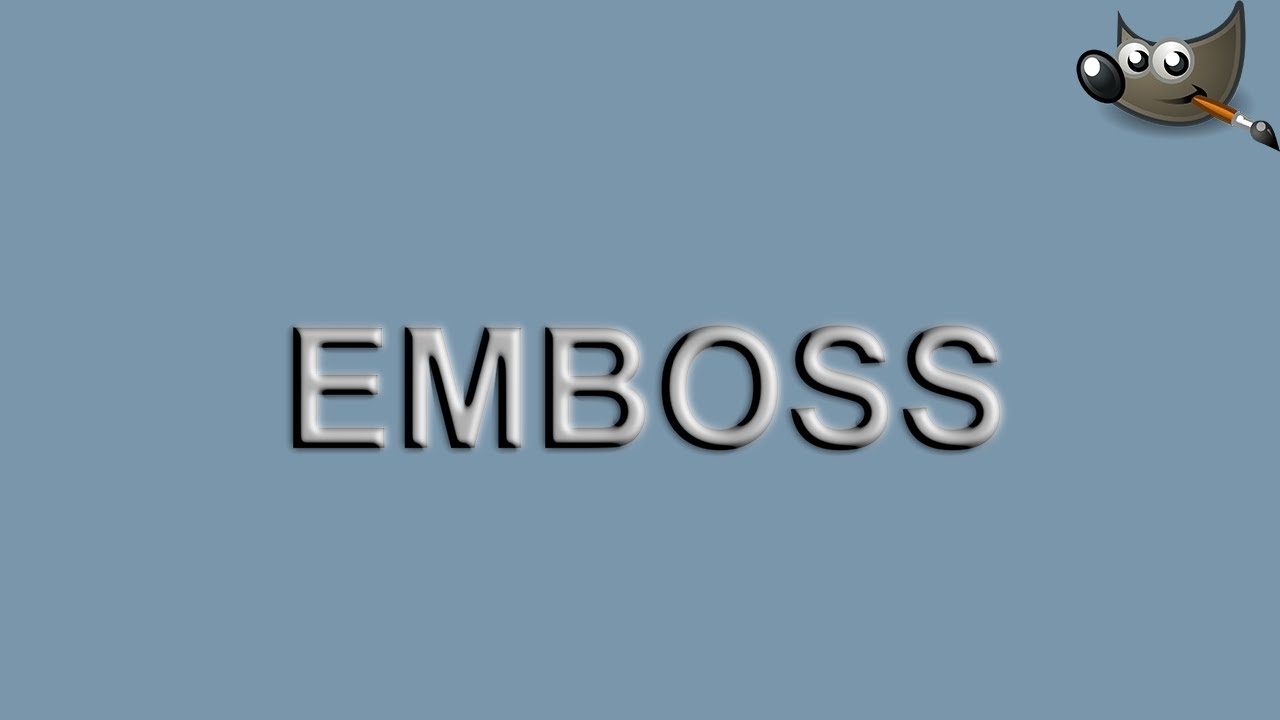 Create an Emboss Text Effect in Gimp
