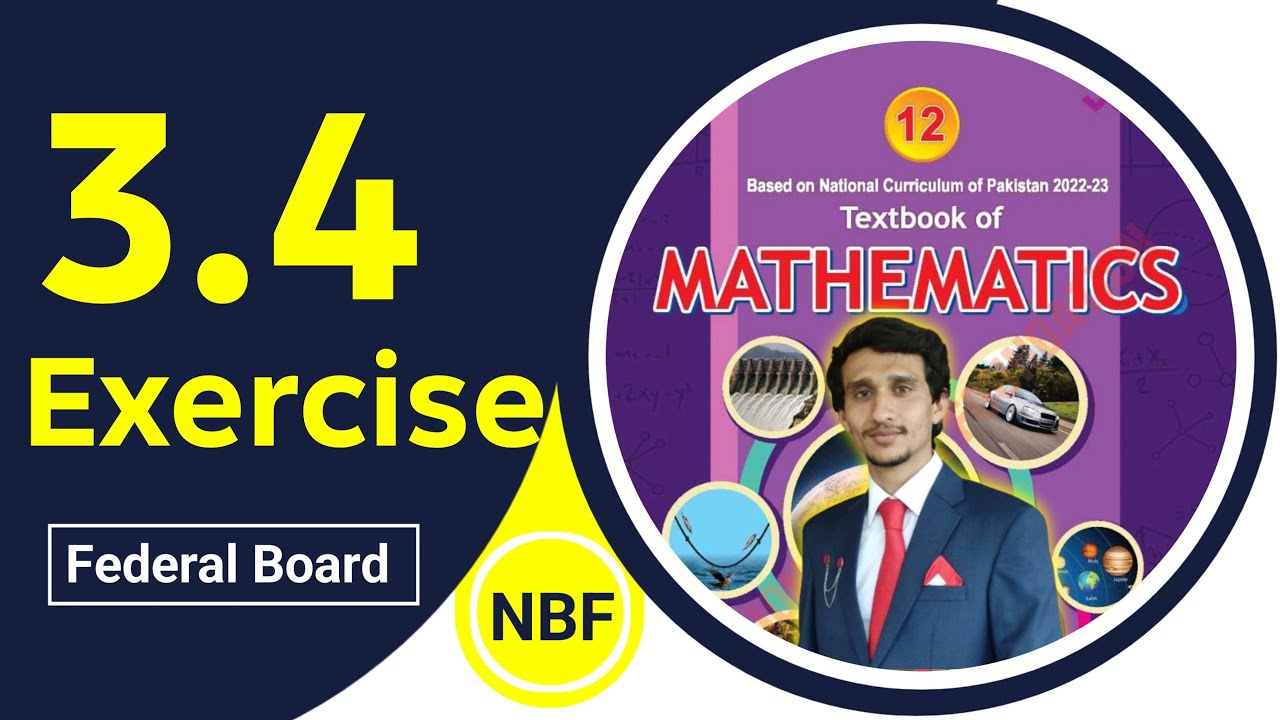 Exercise 3.4 Class 12 maths || NBF New Book 2025 || ex 3.4 Class 12 maths NBF |by BetaMaths| Sir Ali