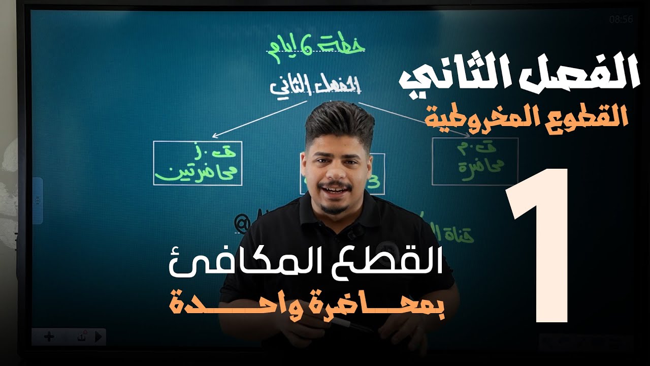 صندوق الامان | الفصل الثاني بـ 6 محاضرات فقط | القطع المكافئ بمحاضرة واحدة - رياضيات السادس العلمي