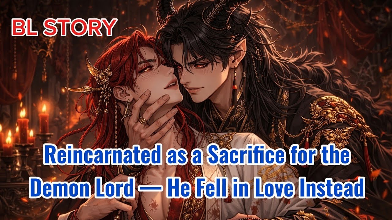 BL STORY🌈Reincarnated as a Sacrifice for the Demon Lord — He Fell in Love Instead    #blstory #bl