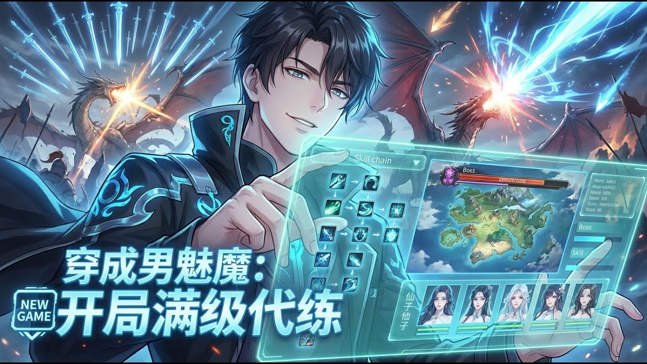 🔔【Multi Sub】穿成男魅魔：開局滿級代練Starting with Max Level as a Power Leveler第1-80集#热血 #爽文