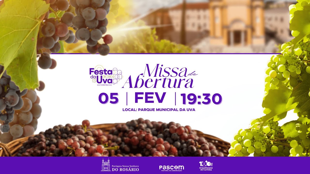 🔴 [AO VIVO] Santa Missa | Abertura da Festa da Uva 2026