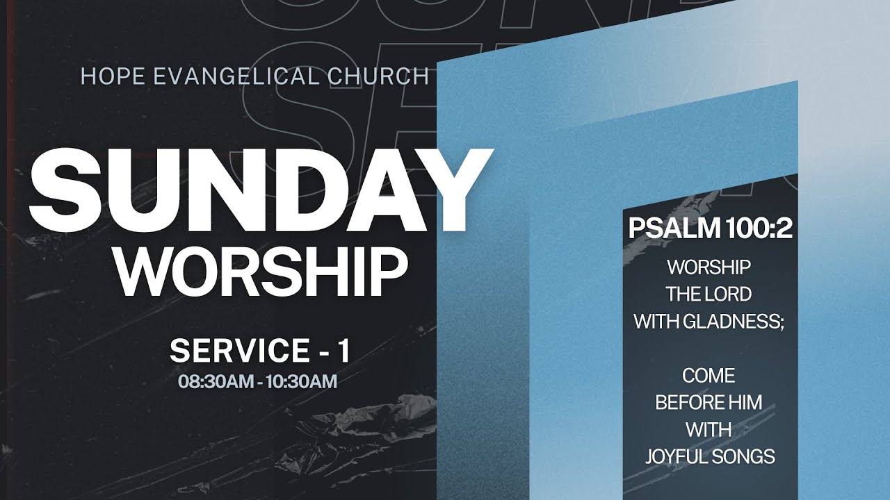 🔴 LIVE 🔴 Sunday Worship || 1st Service || 01st Feb 2026 || LIVE || Hope Evangelical Church