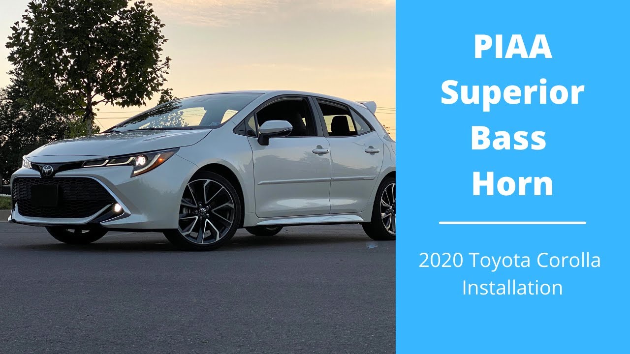 How to install PIAA Superior Bass Horn | 2020 Toyota Corolla Hatchback