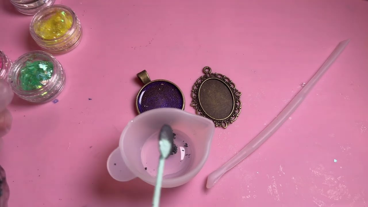 UV Resin Pendant Tutorial | Handmade Resin Jewelry Making | Easy DIY UV Resin Necklace