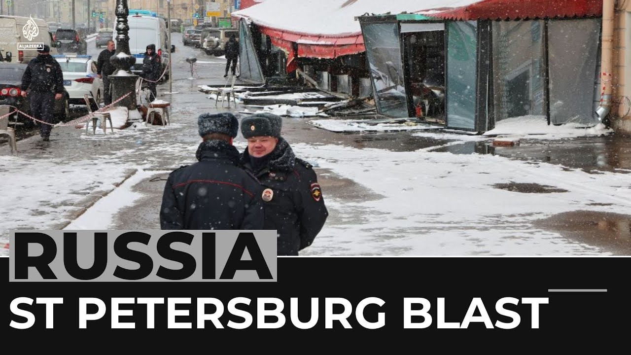 Russia blames Ukraine for St Petersburg blast that killed blogger