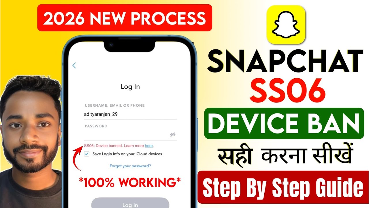 SnapChat SS06 Device Banned Problem Solve kaise kare 2026 | SS06 Device Banned Snapchat Android