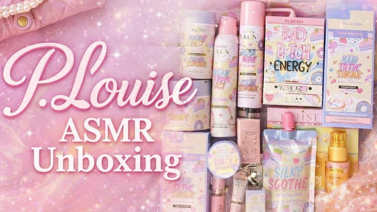 10 minutes of satisfying ASMR unboxing P.Louise January 2025 Full Collection no talking no music