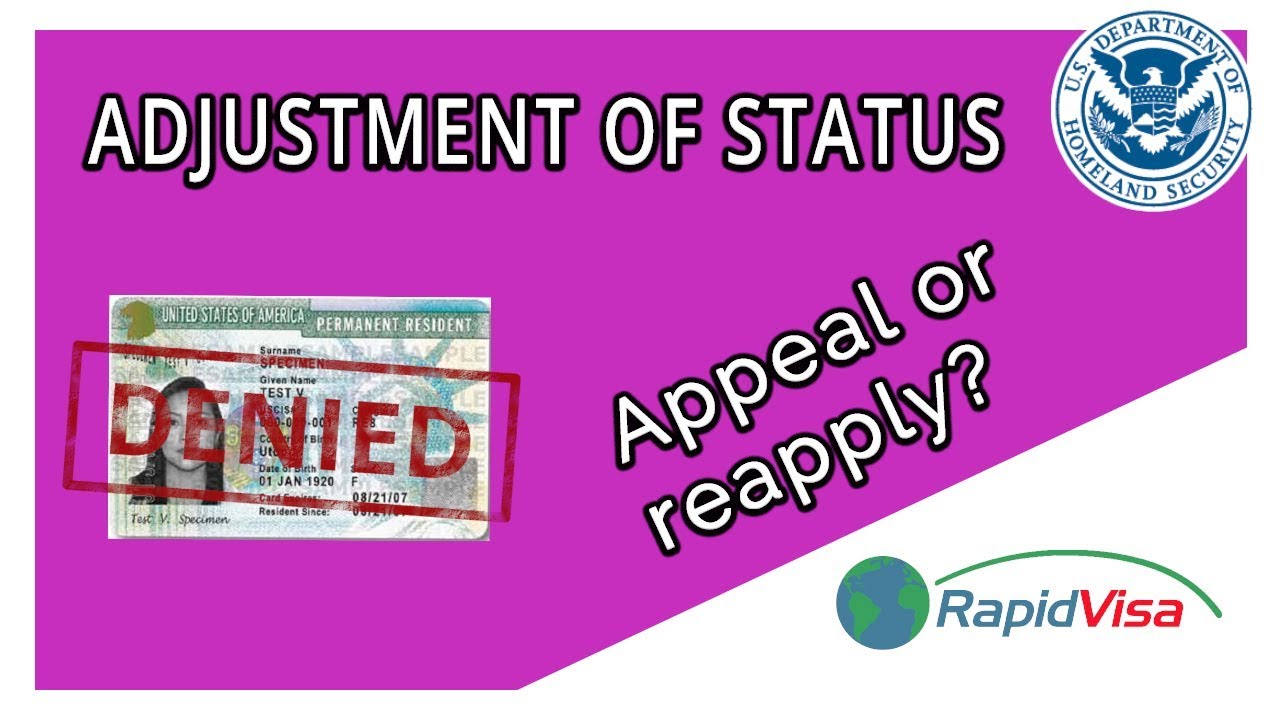 My Adjustment of Status Was Denied - Appeal or Reapply?