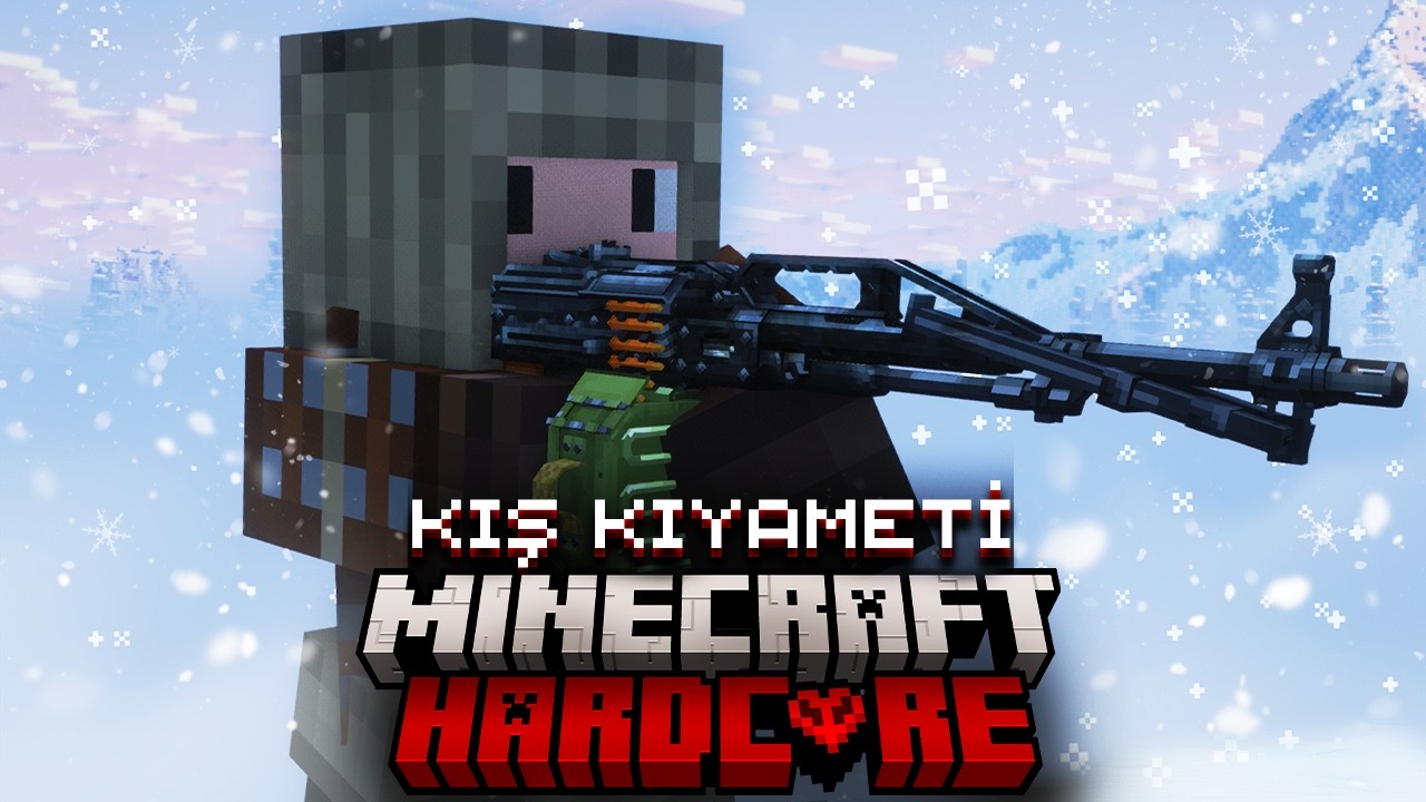 Minecraft HARDCORE KAR FIRTINASINDA Hayatta Kalıyorum