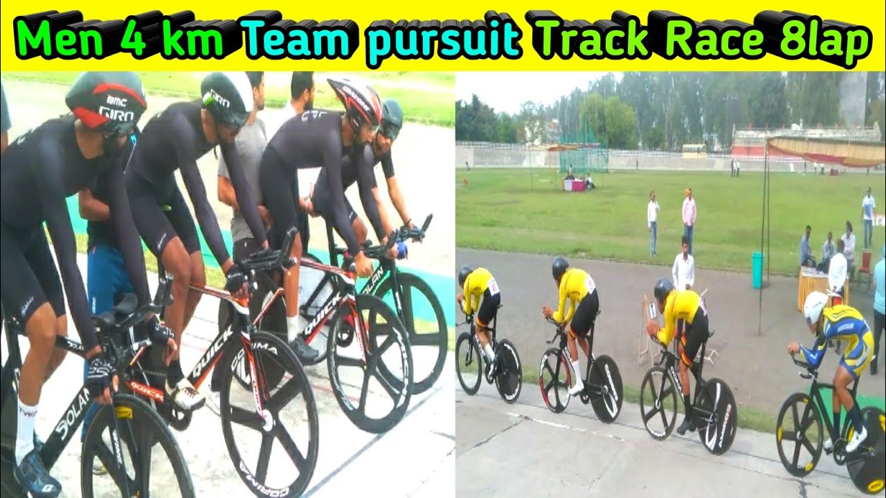 team Pursuit 4km men, all india inter University Track cycling tournament.