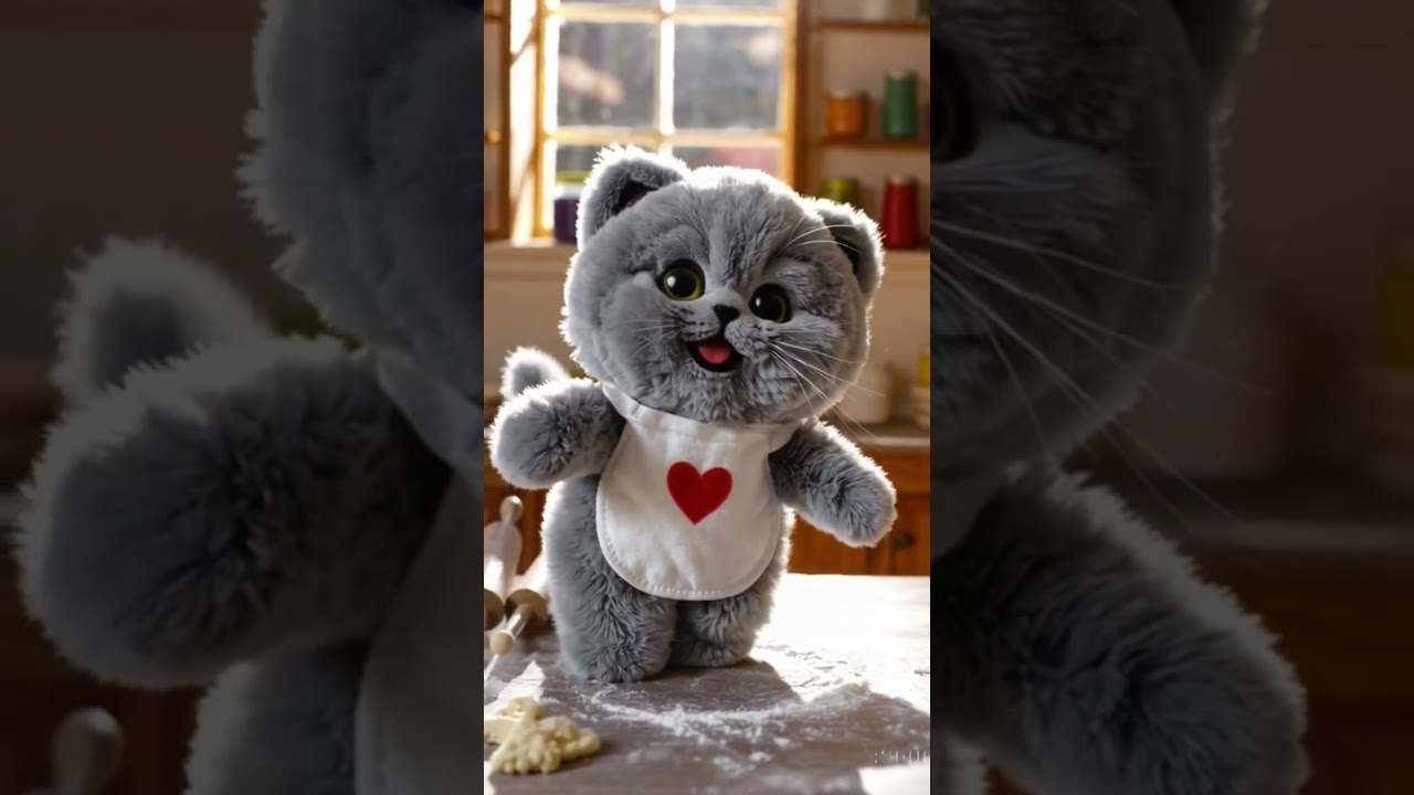 AI Magic Cats Cooks Fuzzy, Plush Versions! #ai #cat #cute #catcat #kitten #cuteanimals