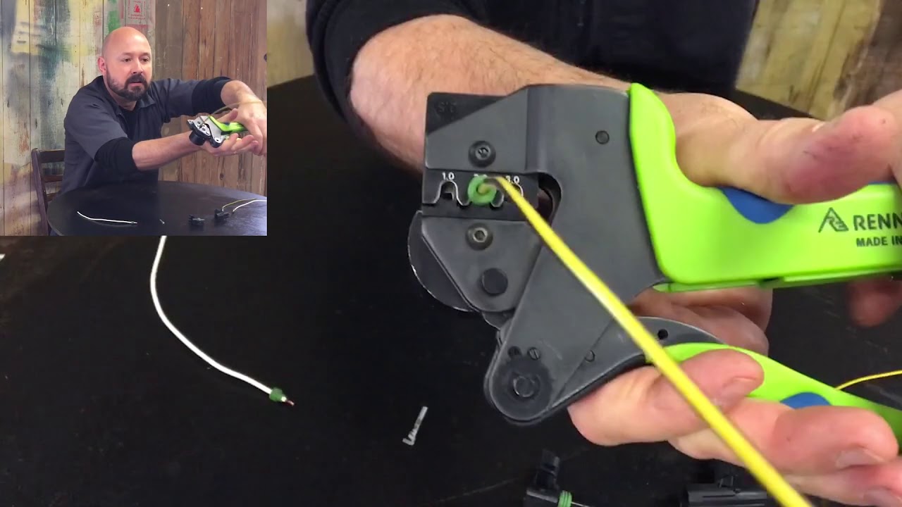 Professional Crimping of Weather Pack Terminals