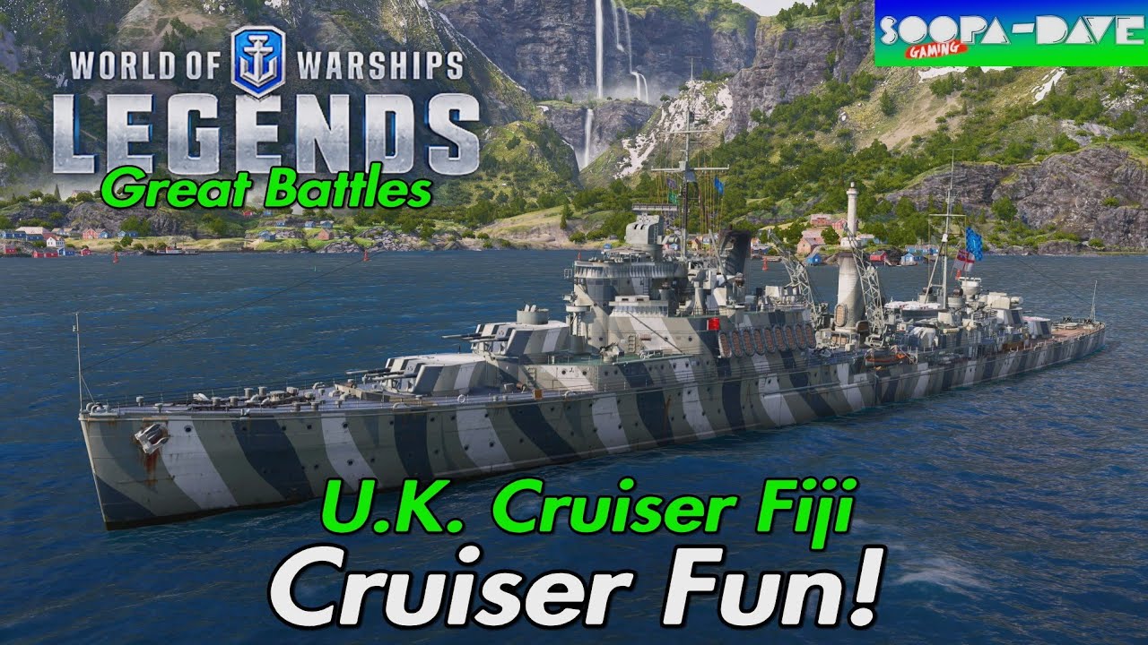 World Of Warships Legends Fiji Cruiser Fun