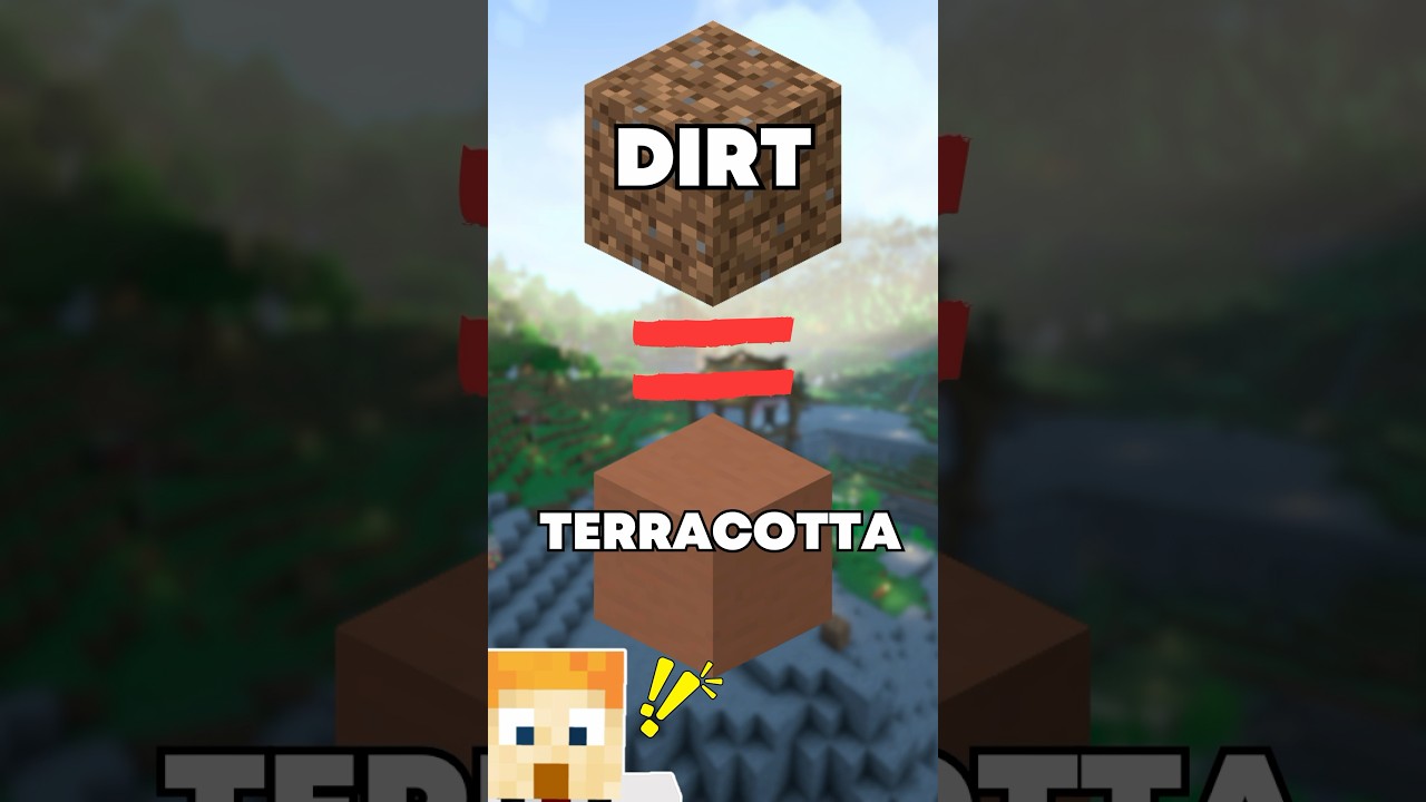 Jak stworzyć nieograniczoną ilość TERAKOTTY w grze Minecraft z ziemi! #minecraft