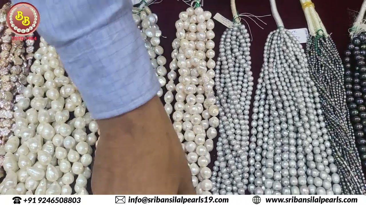 Wide range and variety of  loose pearls at. SRI BANSILAL PEARLS💫💎