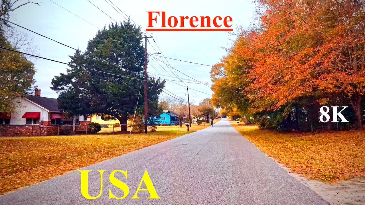 Driving Through Florence, South Carolina 🇺🇸 | Scenic City Tour, USA
