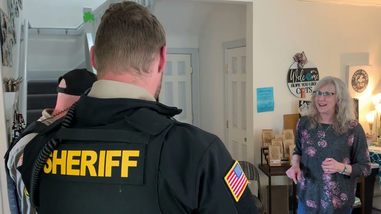 Deputies on PAWtrol Catz N Coffee Connections