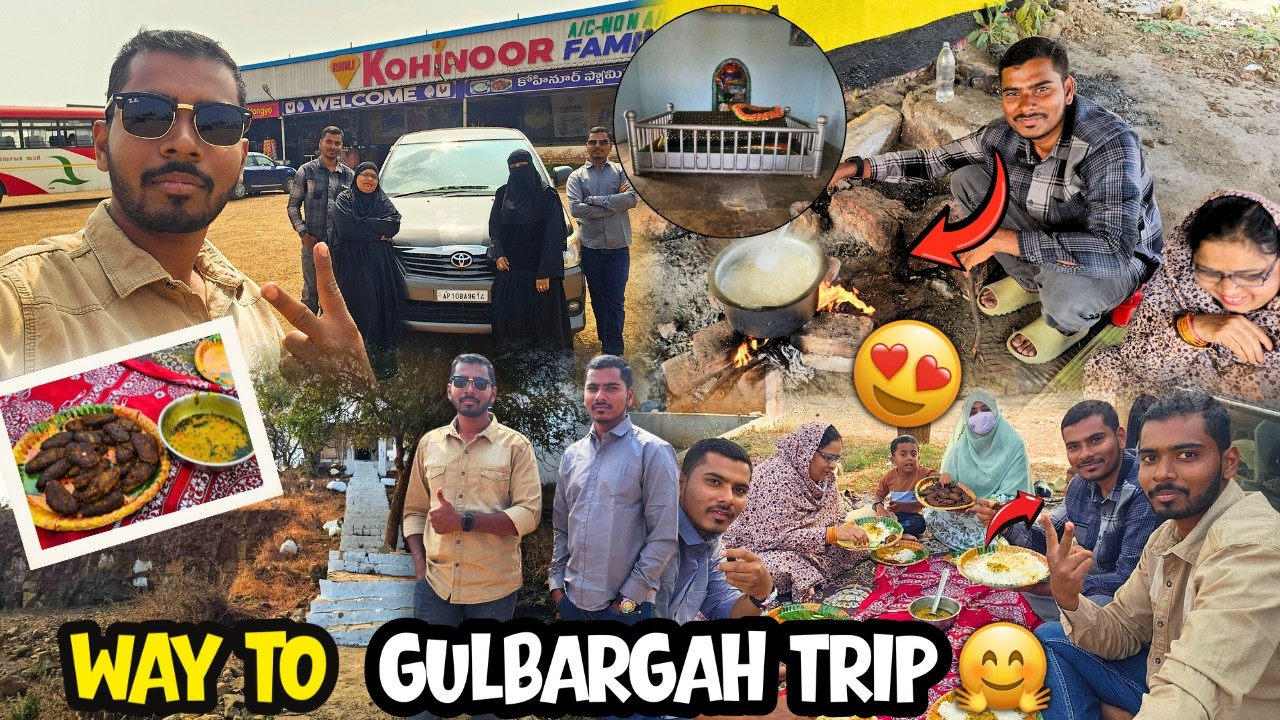 Gulbargah Trip| Aaj Road Par Cooking Mein Maza Agaya🤗