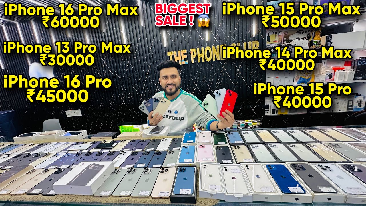 Biggest iPhone Sale Ever 🔥 I Cheapest iPhone Market | Second Hand Mobile | iPhone16 Pro iPhone 17