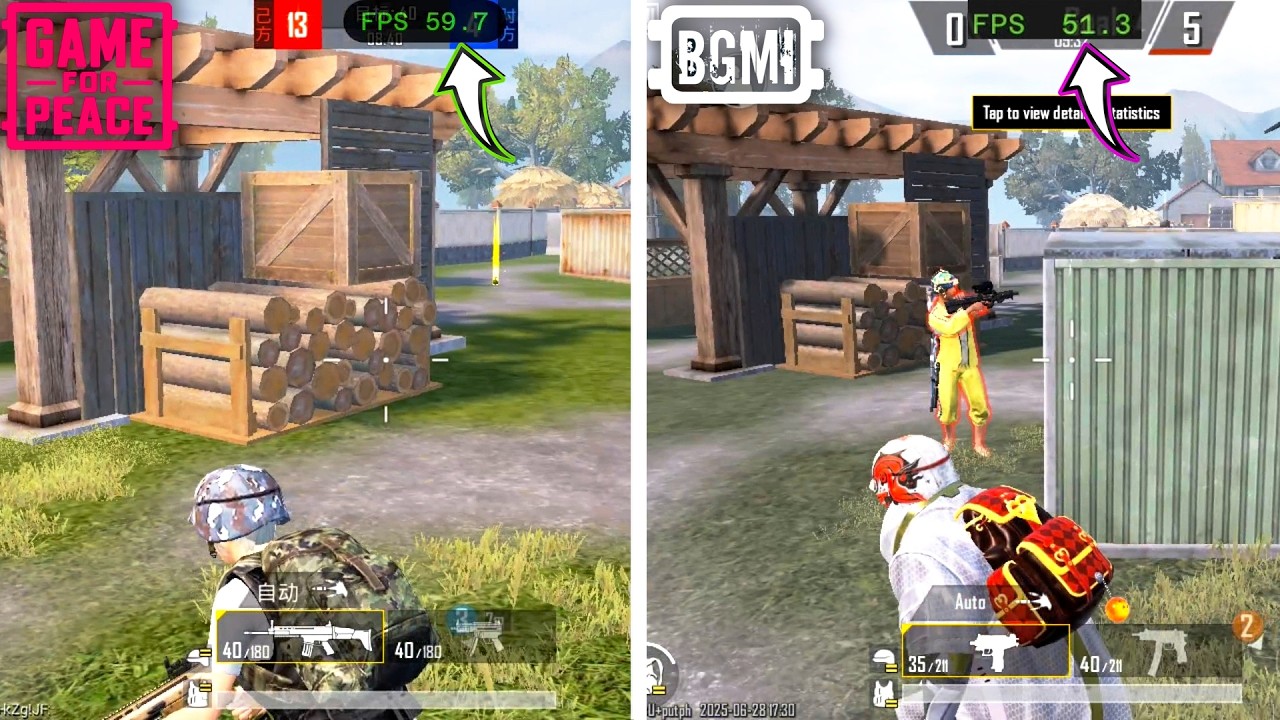 Game for Peace против BGMI: решающая битва между двумя оригинальными играми!!