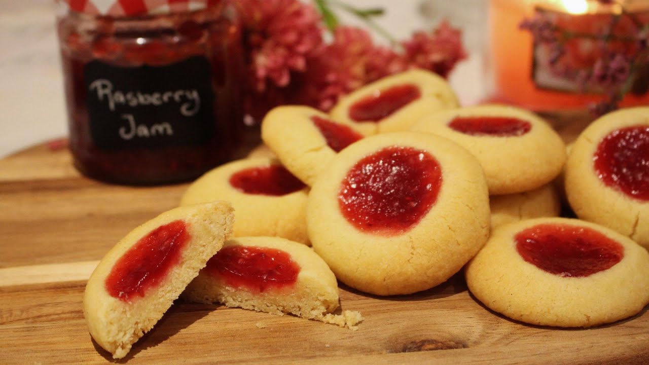 The Most Delicious Raspberry Thumbprint Cookies | Super Easy & Buttery!