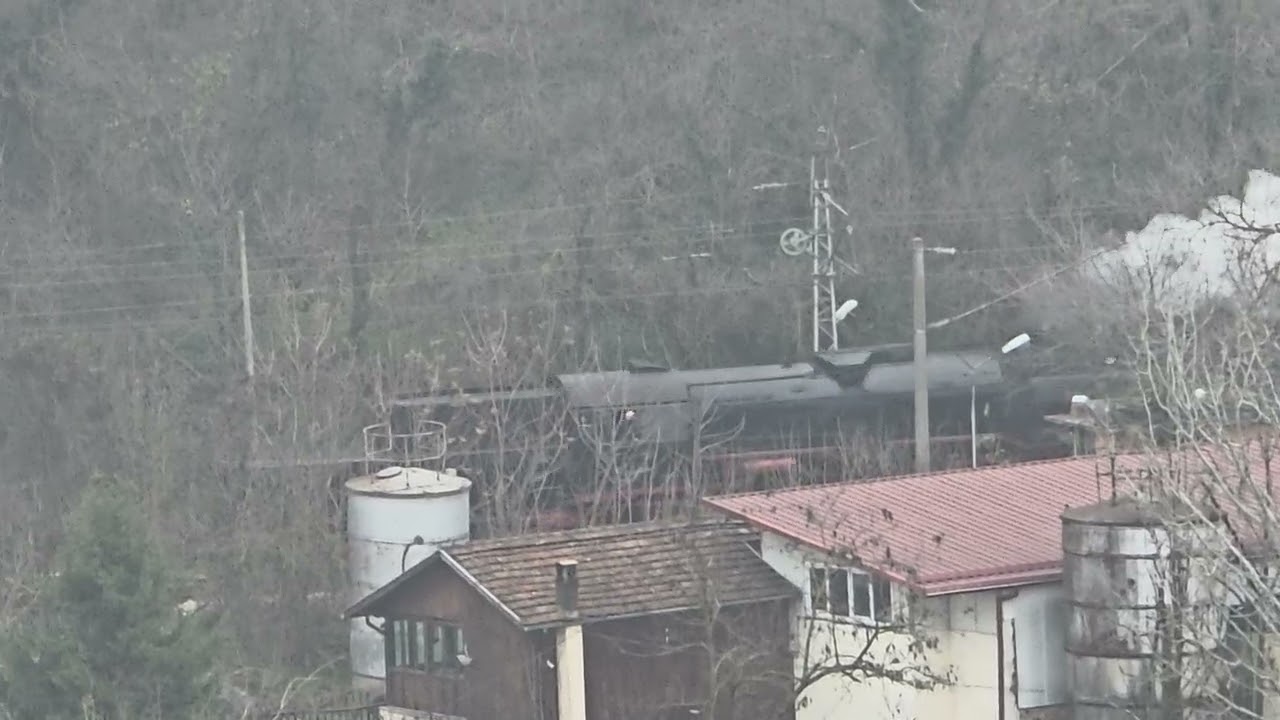 Steam Atrraction Train in 20.12.2025 for Christmas from BDZ (Bulgarian State Railways)