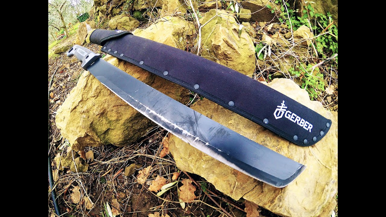 machete GERBER GATOR BUSH test estremo