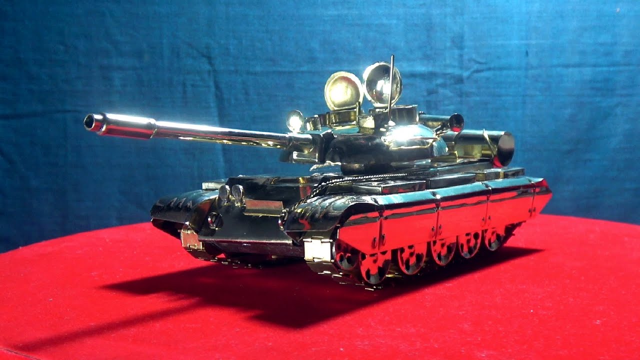 Turning a Brass Sheet Into a Golden T-62 (Soviet Main Battle Tank)