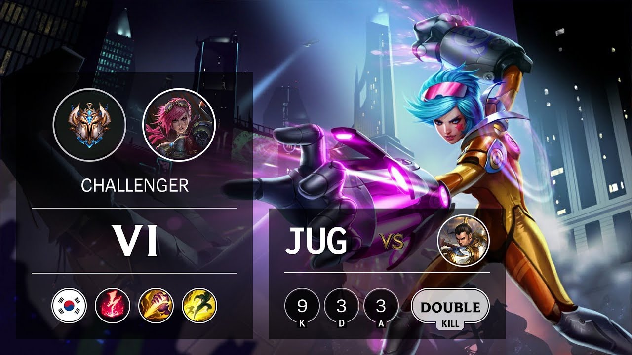 Vi Jungle vs Xin Zhao - KR Challenger Patch 9.8