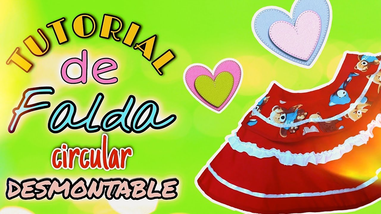 Tutorial Falda circular desmontable - dl Diablo 👗😍
