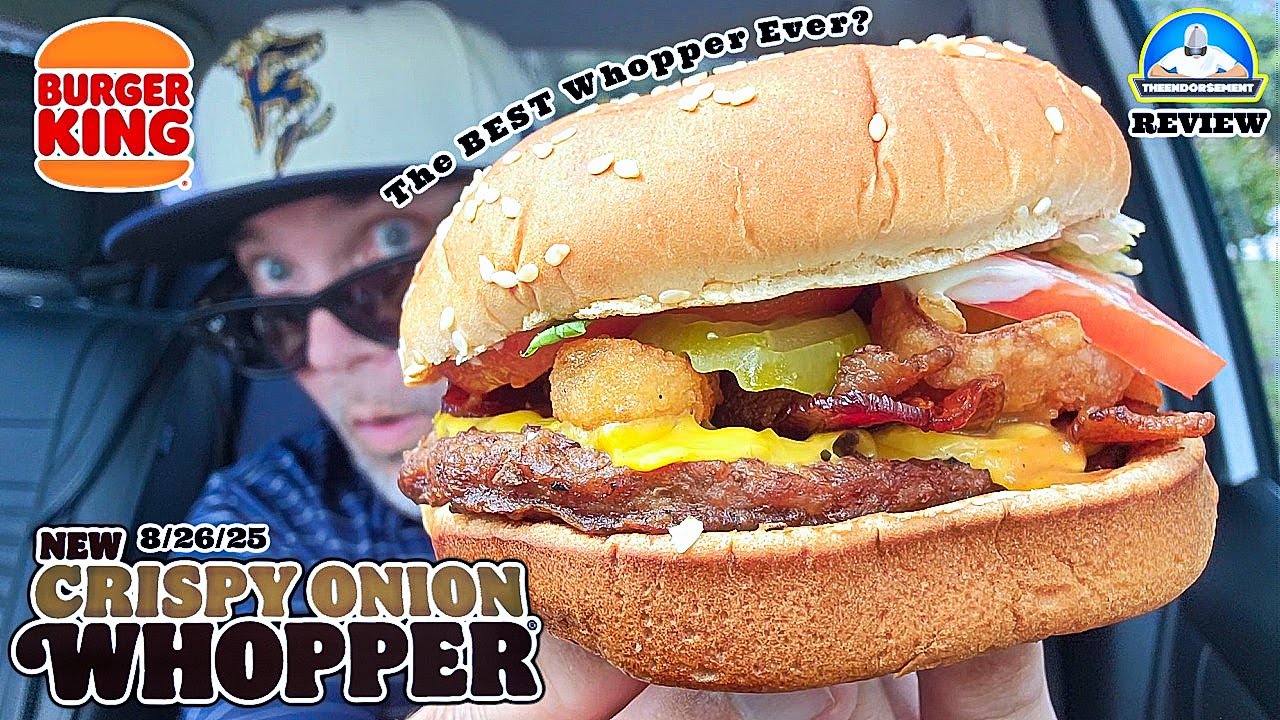 Burger King&reg; Crispy Onion Whopper Review! 🧅🍔 | Is This Their BEST Whopper Ever? | theendorsement