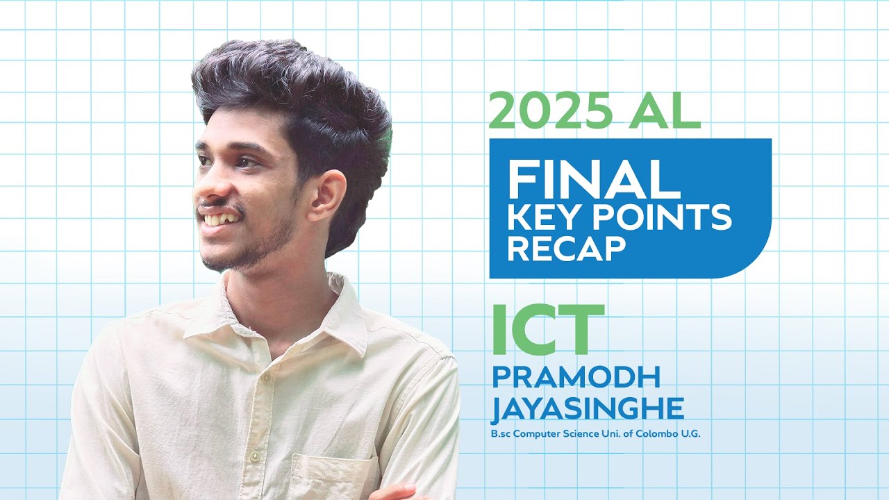 LAST KEY POINTS RECAP PART 02 || AL ICT || Pramodh Jayasinghe