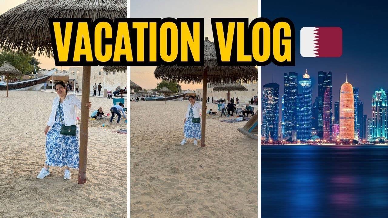 day in my life vlog ☀️ Exploring Souq Al Wakrah Doha 🇶🇦 winter vacation aesthetic