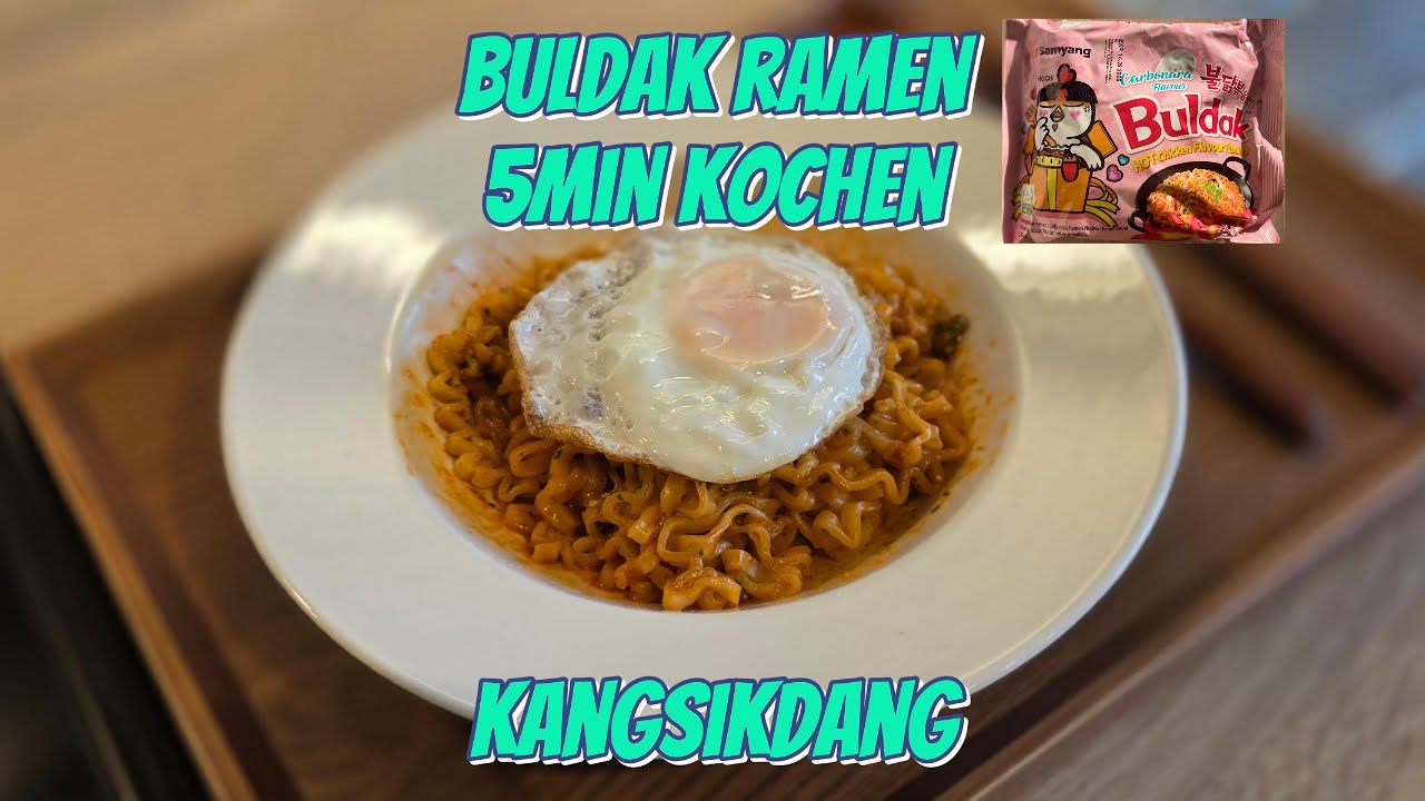 Carbo Buldak Ramen | Koreanisch kochen mit Zutaten aus Deutschland 🇩🇪🇰🇷