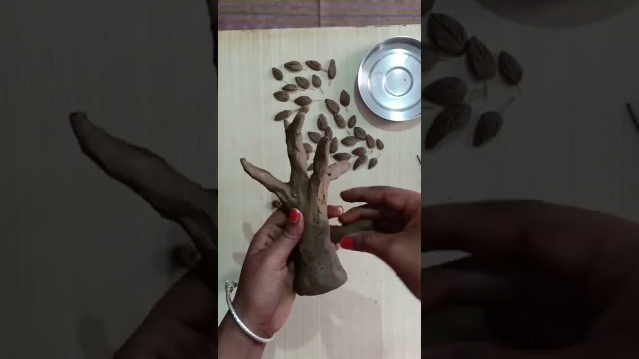 How To Make Clay Tree 🌳|Diy Tree 🌳#shorts #diy #tree #claytree#clayart @totashandmade