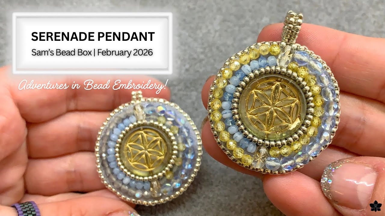 Bead Embroidery | Serenade Pendant Tutorial
