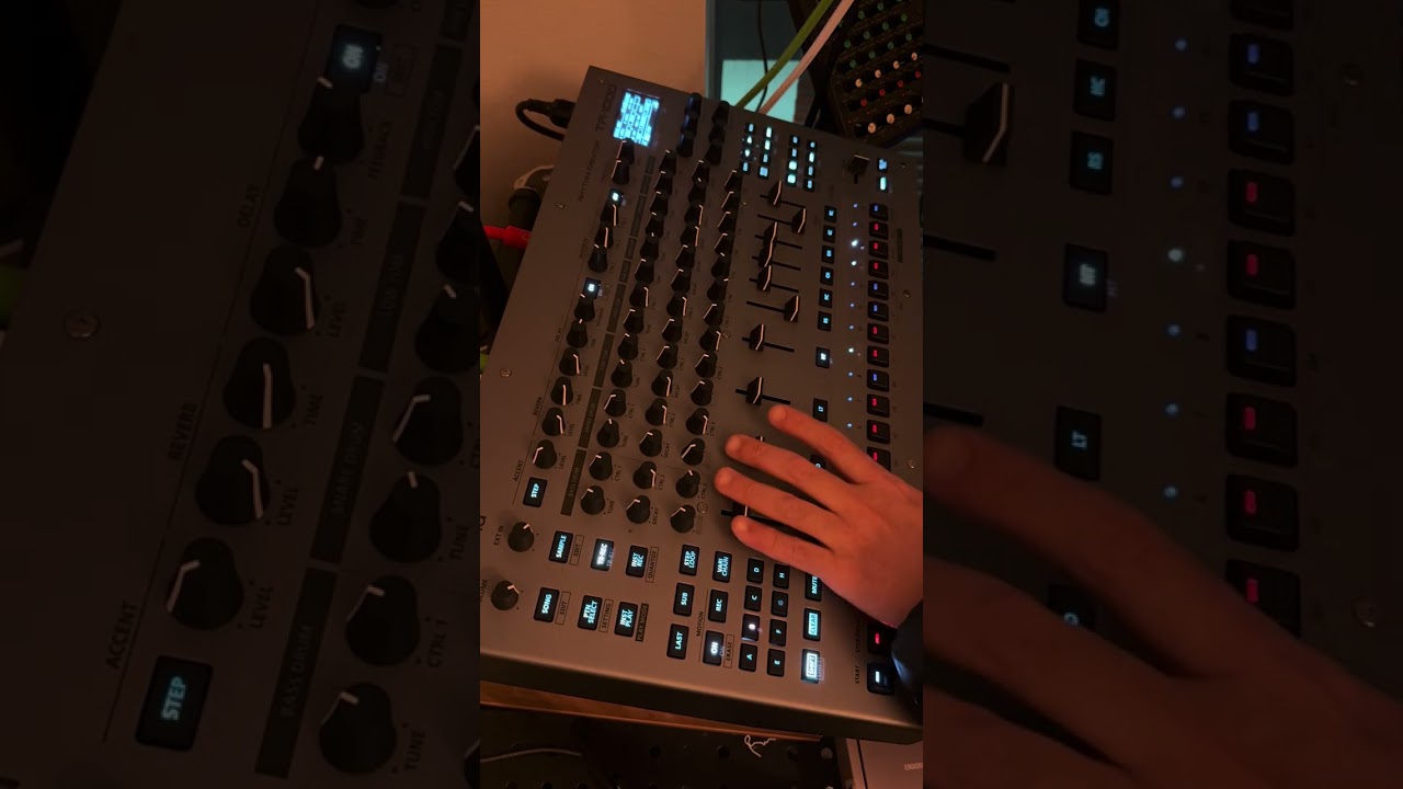 Roland TR-1000 with modularsynth machinelive dawless session