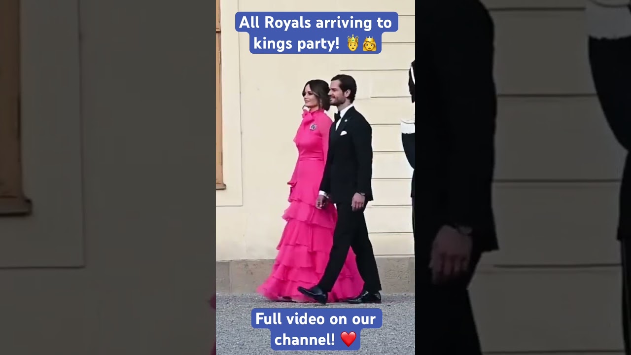 Princess Madeleine and Princess Estelle arriving to kings party in Sweden! 🤴