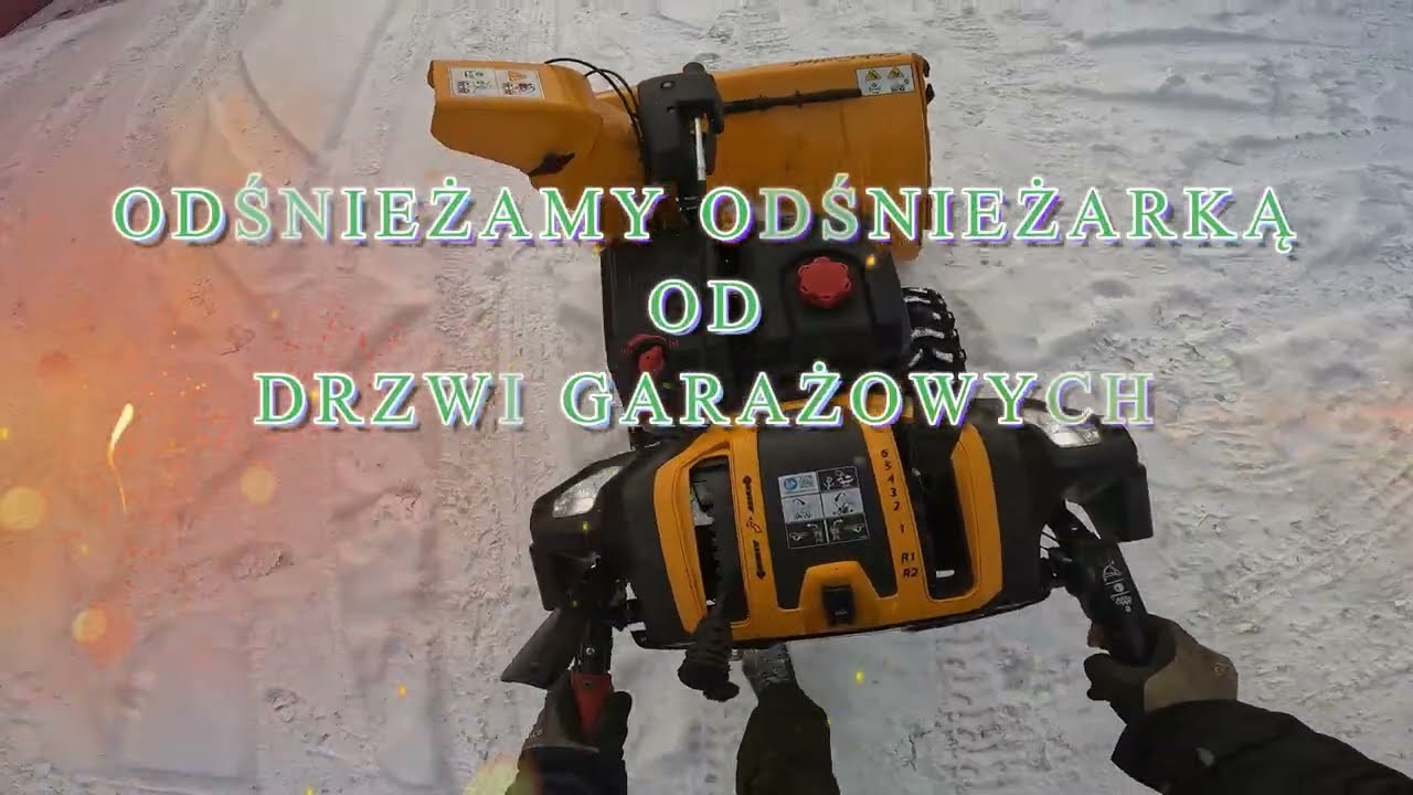 Akcja Zima  || Odśnieżamy  Garaże || Odśnieżarka Cub Cadet XS3 76swe || snowstorm || blizzard