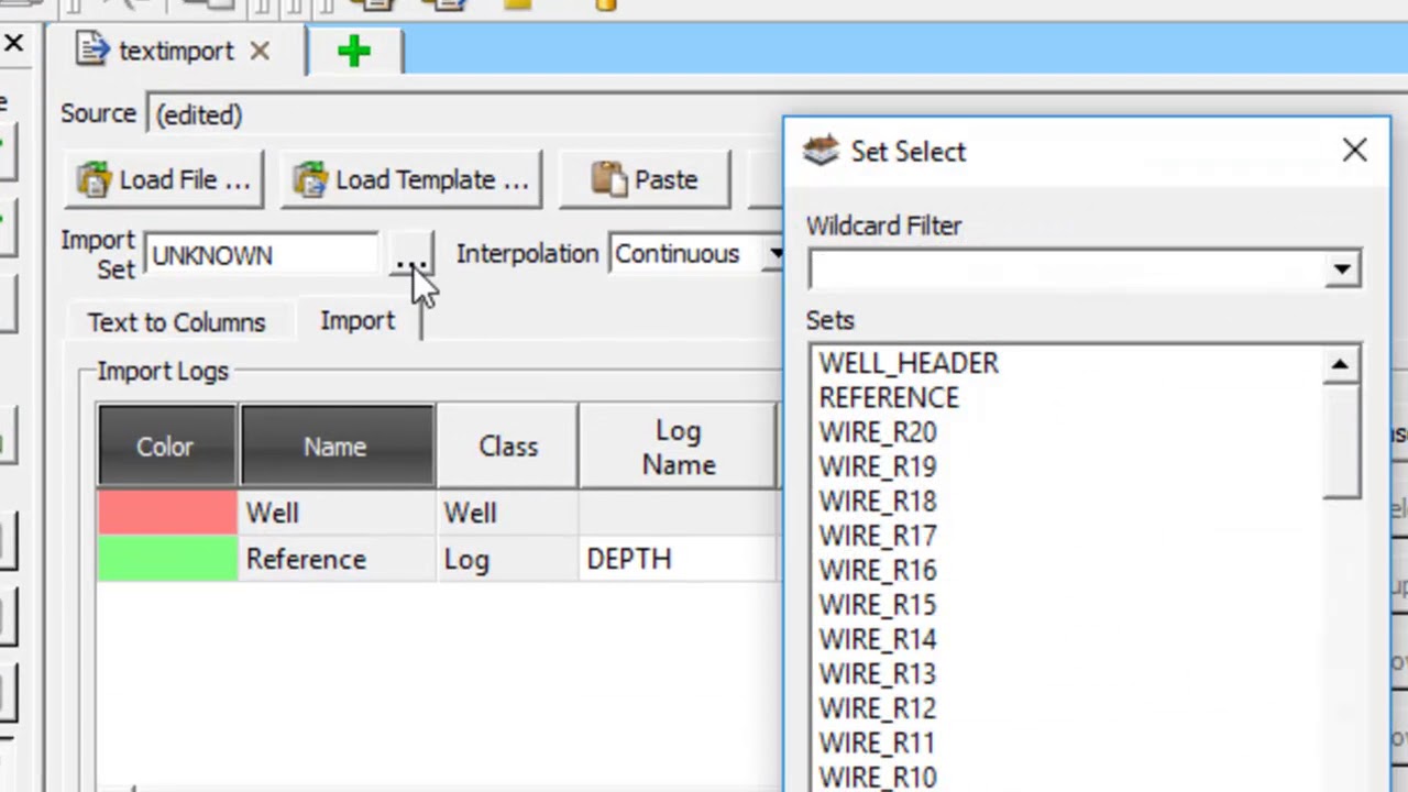 geolog 7: lesson 1 import data