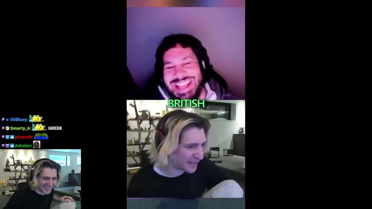 xQc отреагировал на милый ролик в TikTok о своей дружбе с Greekgodx.