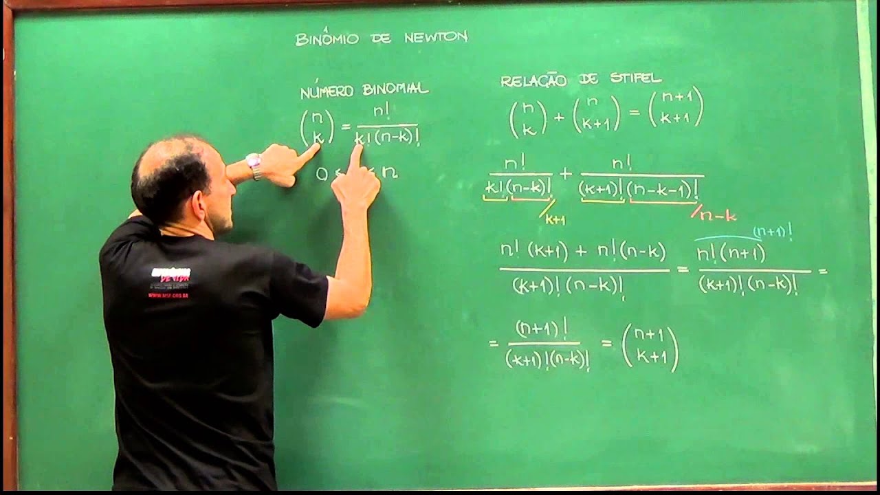 Indução Matemática - Aula 5 - Binômio de Newton