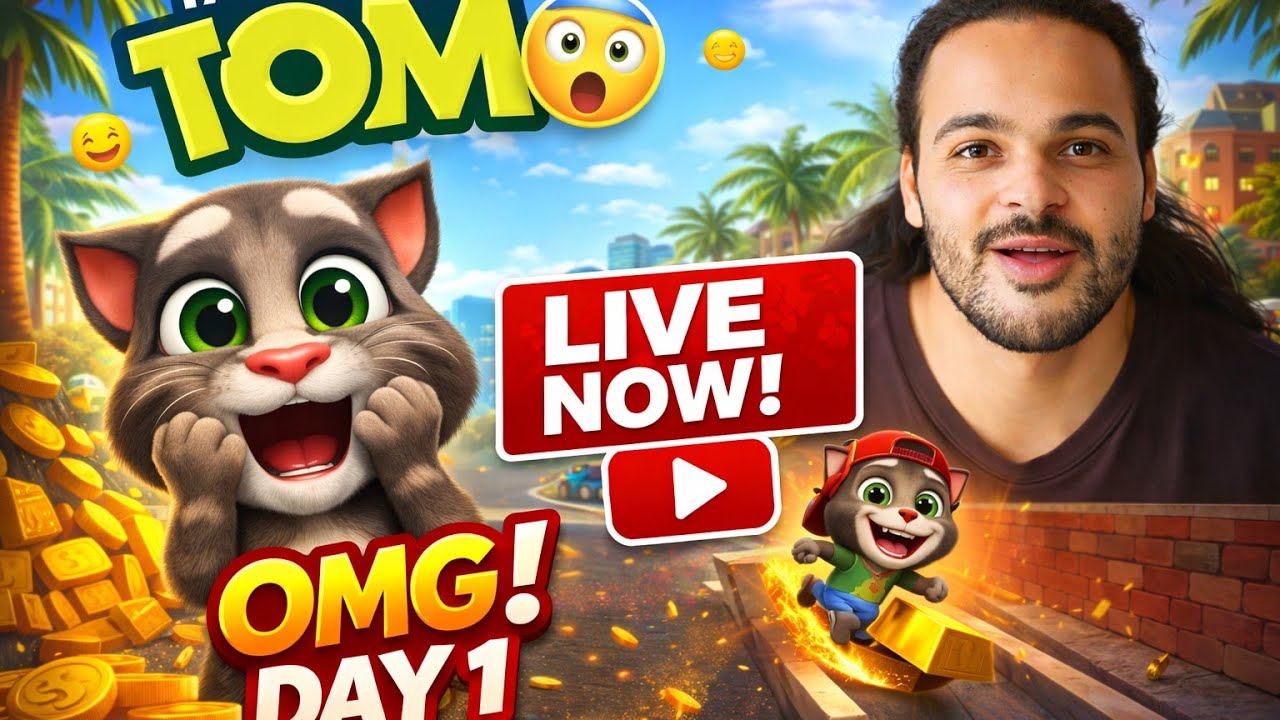 Super 😍😍 Tom 😺🤣 Was Running on live 😲😲 Racing 