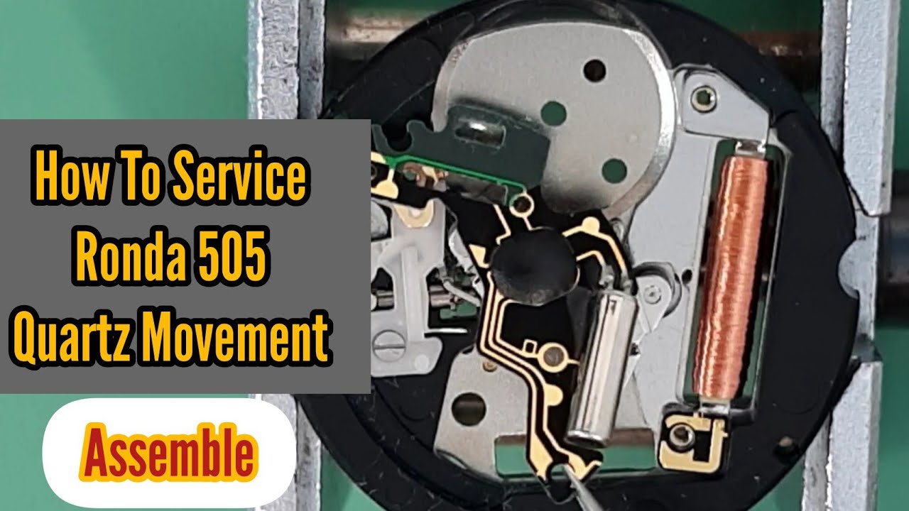 How To Service RONDA 505 Swiss Movement | Assemble Tutorial | SolimBD | Watch Repair Channel